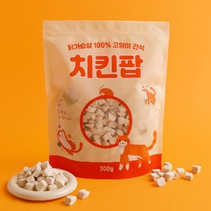 치킨팝 대용량 고양이간식 동결건조간식, 1개, 300g, 치킨