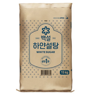 CJ제일제당 백설 하얀설탕 15kg, 1개