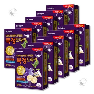 닥터헬퍼 목청 도라지 9정 목캔디 시원한사탕, 40.5g, 10개