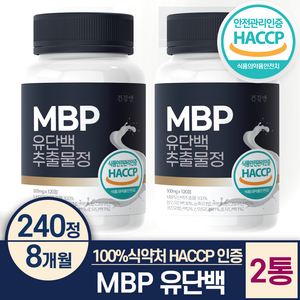 MBP 엠비피 정 식약처 HACCP 인증 백세연구소, 120정, 2개