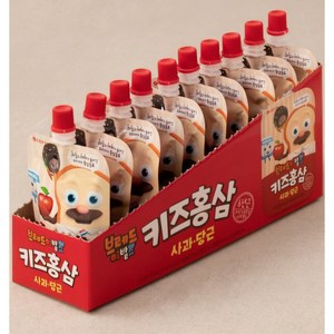 롯데칠성음료 핑크퐁 키즈홍삼 사과당근, 100ml × 30개, 100ml, 30개