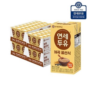 연세두유 16곡 꿀선식, 190ml, 96개