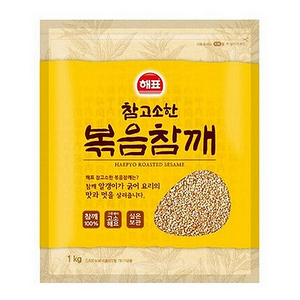 해표 참 고소한 볶음참깨, 1kg, 3개