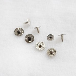 10쌍 청바지용리벳 모자리벳 9mm 11mm, 11mm 니켈, 10개