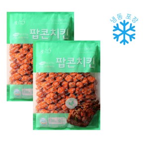 굿프랜즈 팝콘치킨 바삭한 한입 사이즈, 2개, 1kg