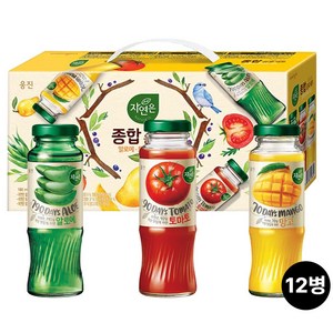 자연은 종합음료세트, 180ml, 12개
