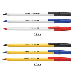 모나미 153 스틱 볼펜 캡타입/1다스(12개입), 1.0-검정(12개입)