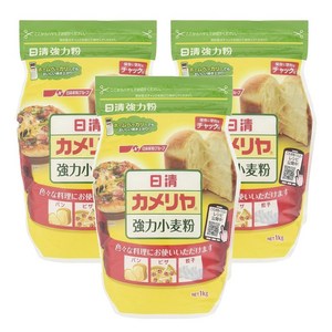 Nisshin Seifun 카메리야 강력분, 1kg, 3개