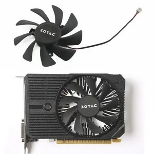 Zotac GeFoce GTX 1050 OC GDDR6 비디오 카드 교체 팬용 쿨러 선풍기 T129215SH 2 핀 GTX1060 85mm, 01 GA92S2U