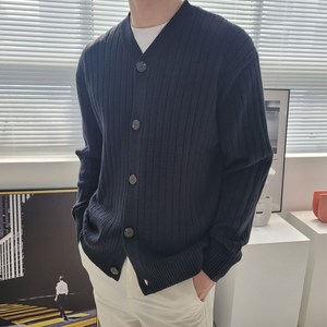 [당일출고] 남자 가디건 브이넥 니트 스웨터 간절기 cardigan