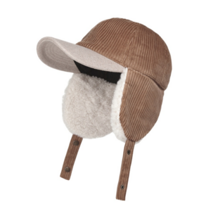 위드올리비아 겨울 코듀로이 방한 귀달이모자