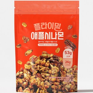 플라이밀 저당 수제 그래놀라 애플시나몬, 250g, 1개