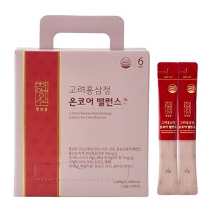 천양삼 6년근 고려홍삼정 온코어 밸런스 홍삼스틱 100포, 1개, 1.5kg