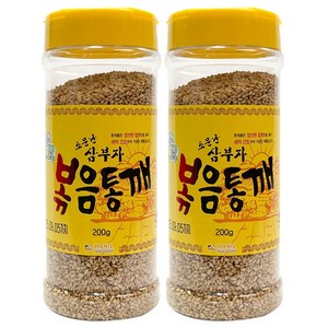 소문난 삼부자 볶음통깨 참깨 100% 깨소금 볶음참깨 가정용 업소용, 2개, 200g