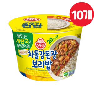 오뚜기 차돌 강된장 보리밥 컵밥, 310g, 10개