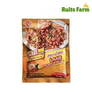 [루츠팜] 태국 로띠 랩남톡 파우더 30g spicy minced meat osdee laab 아지노모토 laab namtok, 1개