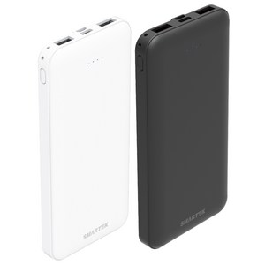 스마텍 듀얼포트 5V 보조배터리 10000mAh, STPB-SL1, 블랙