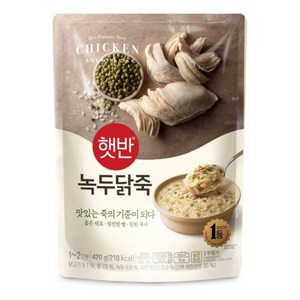 햇반소프트밀 녹두닭죽 420g, 3개