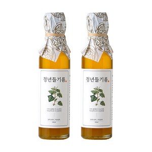 저온압착 청년 들기름, 2개, 180ml