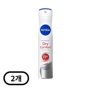 니베아 드라이 콤포트 데오드란트, 200ml, 2개