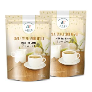 아레스 밀크티 라떼 파우더 500g 2개세트, 2개, 1개입