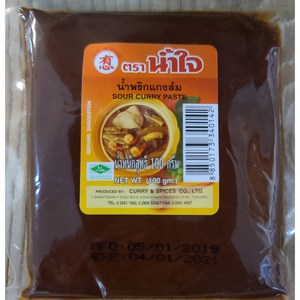 Sou cuy paste 사워 커리 페이스트 100그램 woldfood, 1개, 100g