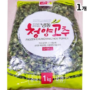 황보마을 청양고추 슬라이스 1kg 손질고추 매운고추 냉동청양고추, 1개, 상세페이지 참조