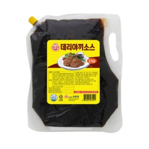 오뚜기 데리야끼소스 스파우트팩, 2kg, 8개