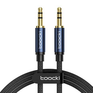 Toocki 툭키 3.5mm 3극 AUX 스테레오 케이블, 불루, 1m, AUX 케이블, 1개