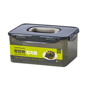 락앤락 플라스틱 직사각 원핸들 김치통 HPL890WN, 3.6L, 1개