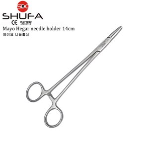 SHUFA 슈파 메이요 니들홀더 14 16 18cm (Mayo Hega needle holde), 1개, 슈파 메이요 니들홀더 14cm