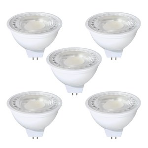 데이온 LED 할로겐 MR16 5W 12V 램프, 주광색, 5개