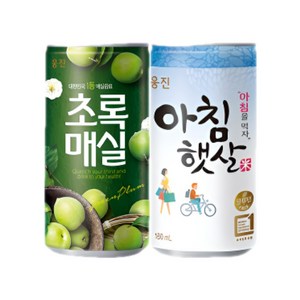 웅진 초록매실 180ml x 45캔 + 아침햇살 180ml x 45캔 / 총90캔, 90개