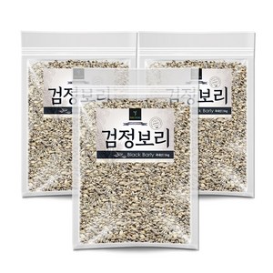 퓨어영 블랙보리 검정보리 1kg 흑보리 보리쌀, 3개