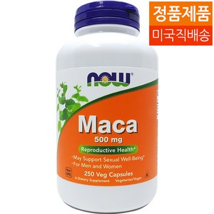 나우푸드 마카 500mg 베지 캡슐, 1개, 250정