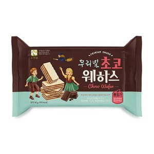 우리밀 초코웨하스 80g, 1개