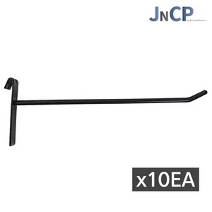 JNCP 휀스망 일선후크 10EA 후크 고리 악세사리 걸이 진열 메쉬망 네트망 철망, 1세트, 블랙(20cm)x10EA