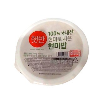 100%국내산 현미로 지은 현미밥, 130g, 24개