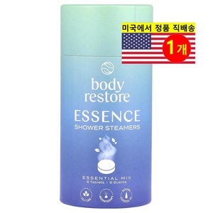 Body Restoe 스킨 바디 케어 샤워스티머 에센셜 믹스, 1개