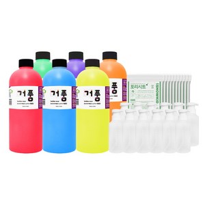 교육기관 추천! 거품물감 세트 1000ml 대용량 핑거페인트 물감놀이 거품놀이 버블물감 촉감놀이, 거품물감1000ml대용량세트(스퀴즈버블러)