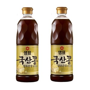 샘표 국산콩 간장 860ml 진간장//양조간장, 2개