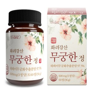 [정품] 화려강산 무궁한 정 [97.5%] 식약청인증 해썹, 1개, 60정
