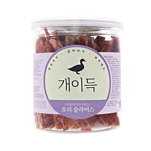 개이득 반려견 간식 200g, 오리 슬라이스 맛, 4개