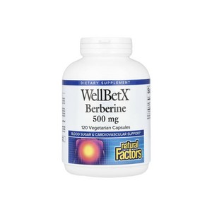 네츄럴펙터스 WellBetX 베르베린 500mg 베지캡슐 120정, 네츄럴펙터스WellBetX베르베린500mg베지, 1개