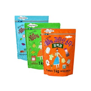 엄마의선택 베이킹소다1kg+과탄산소다1kg+구연산1kg, 1세트