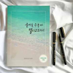 글씨를수놓다 캘리그라피 독학 연습 책 교본 글씨체 배우기 펜 붓펜