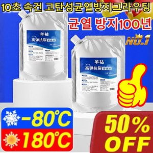 [균열방지100년] 지붕 바닥 균열 복원 보수제 고탄성 그라우트 접착제 콘크리트 바닥 보수재 방수본드, [2+2]*균열 방지100년, 4개