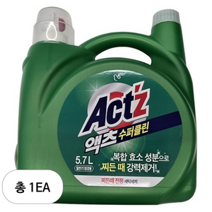 액츠 수퍼클린 액상세제 본품, 5.7L, 1개