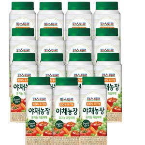 파스퇴르 100%유기농 야채농장 야채주스(냉장배송), 15개, 190ml