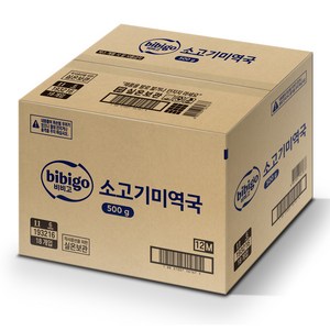 비비고 소고기 미역국, 500g, 18개